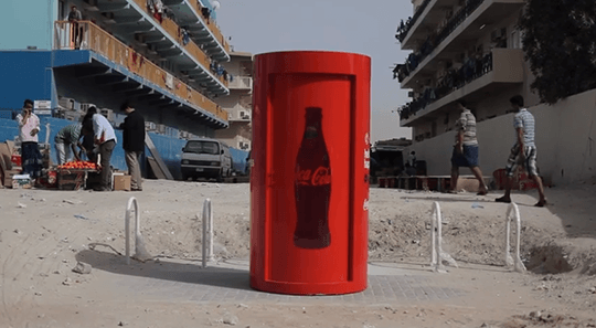 A bottle cap for a phone call.